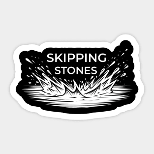 Skipping Stones Stone Skipping Skimming Sticker